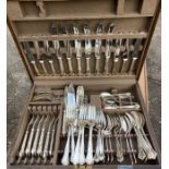 Canteen of Mappin and Webb  Chesterfield pattern cutlery
