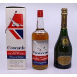 Aviation interest ,Concorde, Scotch Whisky, champagne together with associatied ephema Concorde