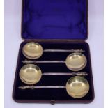 A set of apostle spoons, cased, weight: approx. 320g