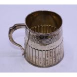 An 18th century christening mug , weight: 116.67g