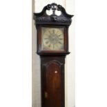 A 19th century mahogany cased longcase clock, the two train eight day movement having a chapter ring