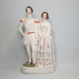 A Staffordshire figure of The Princess Royal and Prince Frederick of Prussia Ref: Pugh A figure