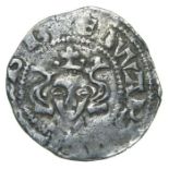 Edward I Penny.   New Coinage, from 1279 AD. Silver, 1.25 grams. 17.62 mm. Crude crowned facing