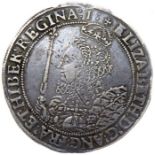 Elizabeth I Silver Crown. Seventh issue, 1601-2. Crowned bust left with sceptre, ELIZABETH D G ANG