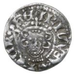 Henry III Penny.   Phase III, 250-72 AD. Silver, 1.39 grams. 17.93 mm. Crowned facing bust with