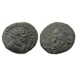 Carausius Antoninianus  Colchester, AD 291-2. Billon, 4.04 grams. 24.89 mm. Radiate bust right,