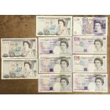 Collection of British £20 Banknotes from J. Page to A. Bailey. All of a higher grade.
