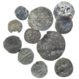 Mixed Coin Group  A selection of coins from the Roman to Post-Medieval periods, including coins of