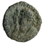 Carausius antoninianus, Colchester. Obverse: IMP CARAVSIVS P F AVG; Jugate radiate busts of