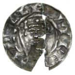 William II Penny.  Circa, 1087-1100 AD. Silver, 1.05 grams. 20.76 mm. Crowned facing bust holding