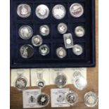 Collection of Royal Mint and other issues of Silver Proof Coins. Includes 6 x Royal Mint issued