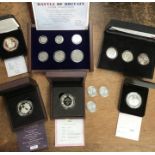 Silver Proof Coins in Original Cases with Certificates includes 50th Anniversary of 1966 World Cup