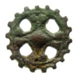 Viking Brooch.  Circa 10th century AD. Copper-alloy, 30.32 mm. An Anglo-Scandinavian open-work