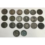 Collection of Early English Farthings, Charles II 1672, 1673, 1675, William III 1696, 1697, George I