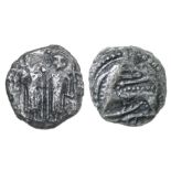 Anglo-Saxon Silver Sceattas.  Secondary Phase, Circa, 710-760 AD. Series N, type 41b. Silver, 1.02