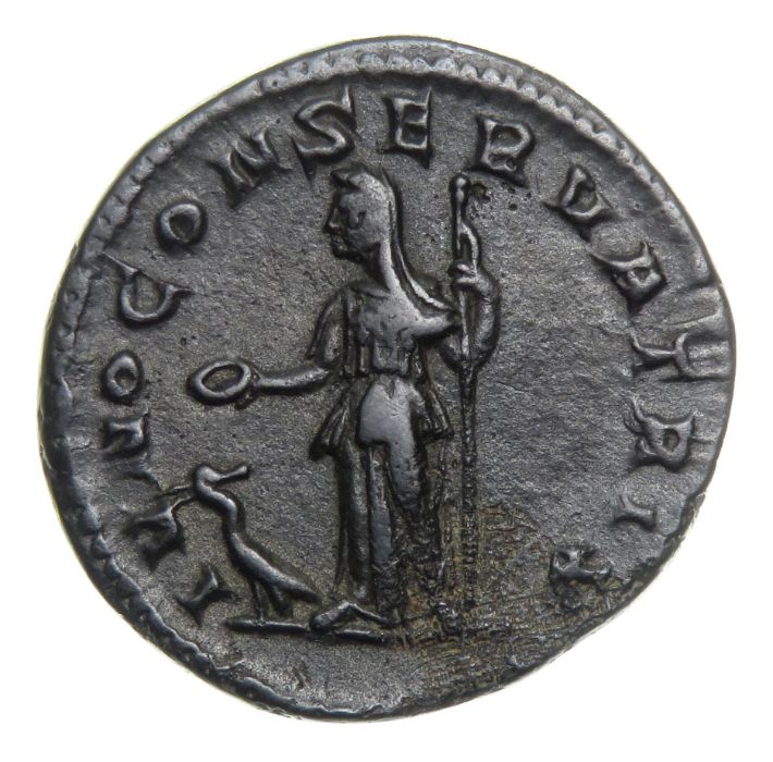 Julia Mamaea Denarius.   Rome, AD 222. Silver, 2.38 grams. 18.39 mm. Draped bust right, IVLIA MAMAEA - Image 2 of 2