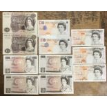 Collection of British £10 Banknotes from J. Fforde to M. Lowther, all in high grade.