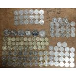 Large collection of modern limited edition coins - 6 x £5 coins, 32 x £2 coins, 26 x £1 coins and 58