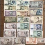 Large Collection of World Banknotes, includes Spanish, Portugal,Poland, Hungary, Italy, Greece