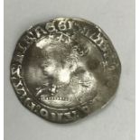 Queen Mary Groat  Circa, 1553-54 AD. Crowned bust left, MARIA D G ANG FRA Z HIB REGI. Reverse: