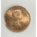 Elizabeth II mint error cut 1967 ½ Penny.