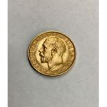 A George V Sovereign dated 1913