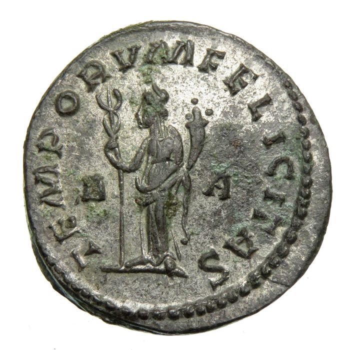 Tacitus antoninianus. Lyons mint 275-276 AD. Obv. IMP CL TACITVS AVG. Radiate, draped and - Image 2 of 2