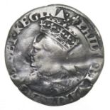 Philip & Mary groat.  Silver, 1.73 grams. 22.76 mm. Crowned bust of Mary left, PHILIP ET MARIA D G