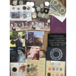 Royal Mint coin sets and Commemorative Coins in Original Presentation folders with a small amount of
