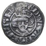 Edward I Penny.   Circa, 1272 AD. Silver, 1.27 grams. 18.79 mm. Crowned facing bust, +EDWR ANGL