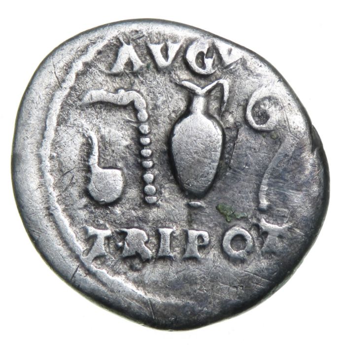 Vespasian Denarius.   Rome, AD 71. Silver, 3.01 grams. 18.37 mm. Laureate bust right, [IMP CAES VES] - Image 2 of 2