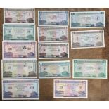 Collection of Ulster Bank Limited Banknotes 2 x £1, 4 x £5,3 x £10, 2 x £20, £50 and a £100.