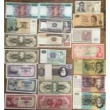 Collection of World Banknotes, includes Australian, Canadian, Argentina, Belgium, Netherlands,