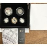 Royal Mint Silver 2010 Proof Piedfort Set in Original Case with Certificate.