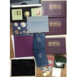 A collection of proof sets, 1970 & one 1971 with other commemorative coins