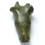 Celtic / Roman Zoomorphic Vessel Mount.  Circa, 1st century AD. Copper-alloy, 49mm x 25mm, 28.4g.