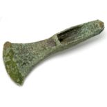 Bronze Age Axe,   Circa, 1500-1300 B.C. Copper-alloy, 164.34 mm. A large heavy cast bronze