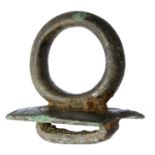 Celtic / Roman Terret Ring.  Circa, 1st century AD. Copper-alloy, 38mm x 35mm x 24mm, 33.6g. A