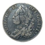 George II shilling 1743. 26mm, 5.85g.