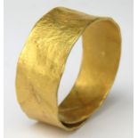 Bronze Age Gold Ring.  Circa 2200-800 BC.A plain ribbon type ring formed of a thin sheet of high