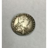 George III 1787 Silver Shilling.