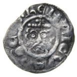 Richard I Penny   Circa, 1189-1199 AD. Silver, 1.30 grams. 20.69 mm. Crowned facing bust with