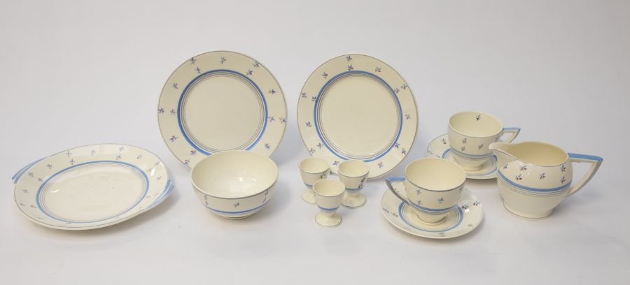 A collectors lot to include; circa 1950's Wedgwood tea set; circa 1950's Poole dolphins; glass wares - Image 2 of 3