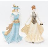Two Royal Worcester lady figures including Grace and Tea at the Ritz CR; both in good condition