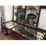 A collection of pub advertising wall mirrors, early to mid 20th Century, large size