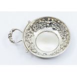 A Modern silver ornate sommelier's wine taster, hallmarked by Hampton Utilities, Birmingham, 1988,