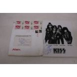 Kiss Gene Simmons signed 10 x 8 photo with Kiss stamped envelope from 2006 from Joseph Young