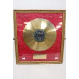 Framed Buddy Holly Disc Presentation