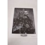 Rob Halford ( Judas Priest ) Autographed signed black and white photo  10 x 8 signed in silver