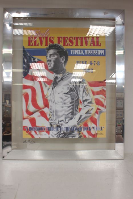 Framed Elvis Lithograph From Elvis Festival 2008